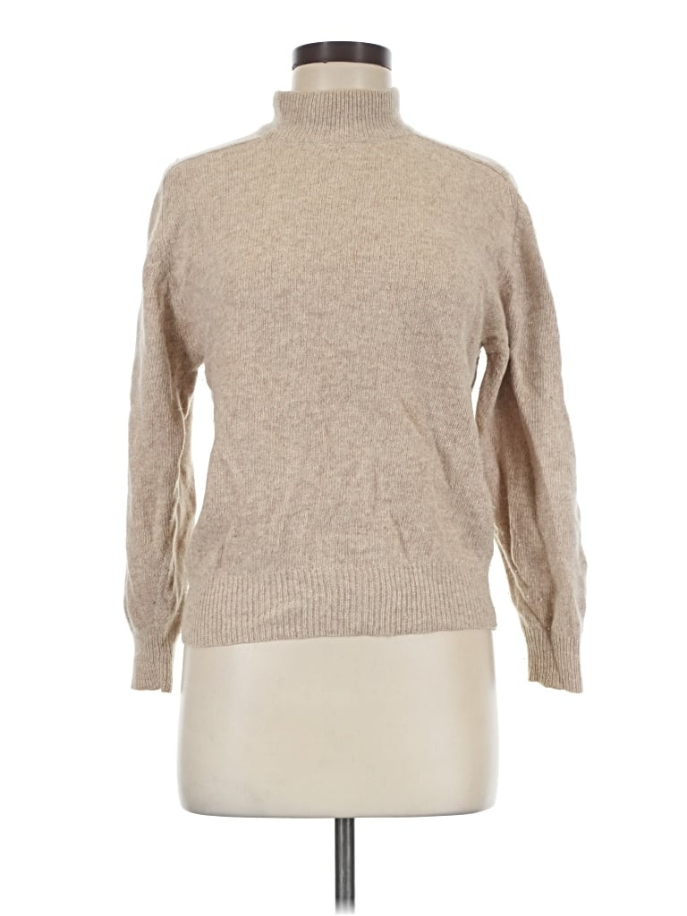 Pre-owned Valerie Stevens Wool Pullover Sweater In Tan