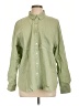 Universal Thread 100% Cotton Houndstooth Green Long Sleeve Button-Down Shirt Size L - photo 1