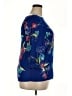 Apt. 9 100% Polyester Blue 3/4 Sleeve Blouse Size L - photo 4