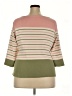 L.L.Bean 100% Cotton Stripes Pink Pullover Sweater Size 2X - photo 2