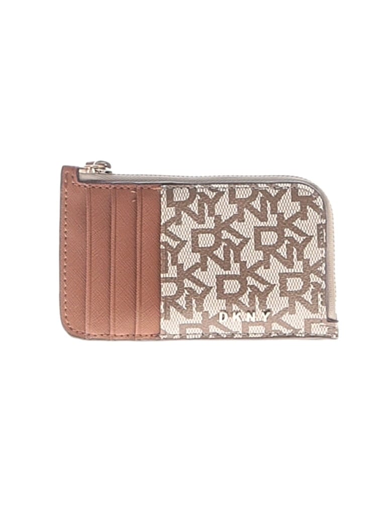 Pre-owned Dkny Wallet In Tan