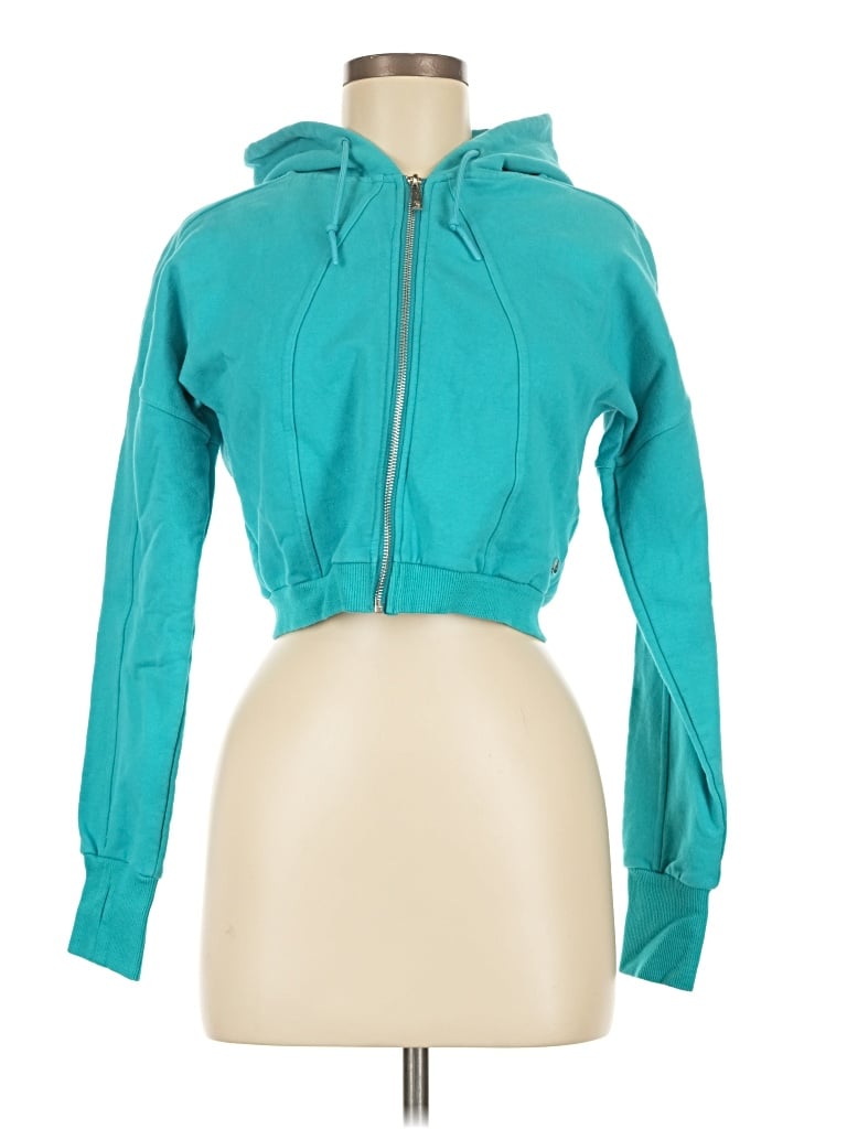 Pre-owned Buffbunny Collection Zip Up Hoodie In Teal