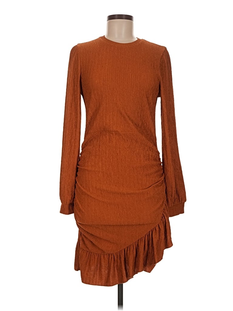 Pre-owned Cupshe Casual Dress In Brown