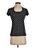 Grace Polka Dots Black Short Sleeve Top Size XS - photo 1
