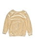 Splendid Metallic Gold Pullover Sweater Size 5 - 6 - photo 2