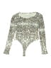 Olivaceous Silver Long Sleeve Top Size M - photo 1