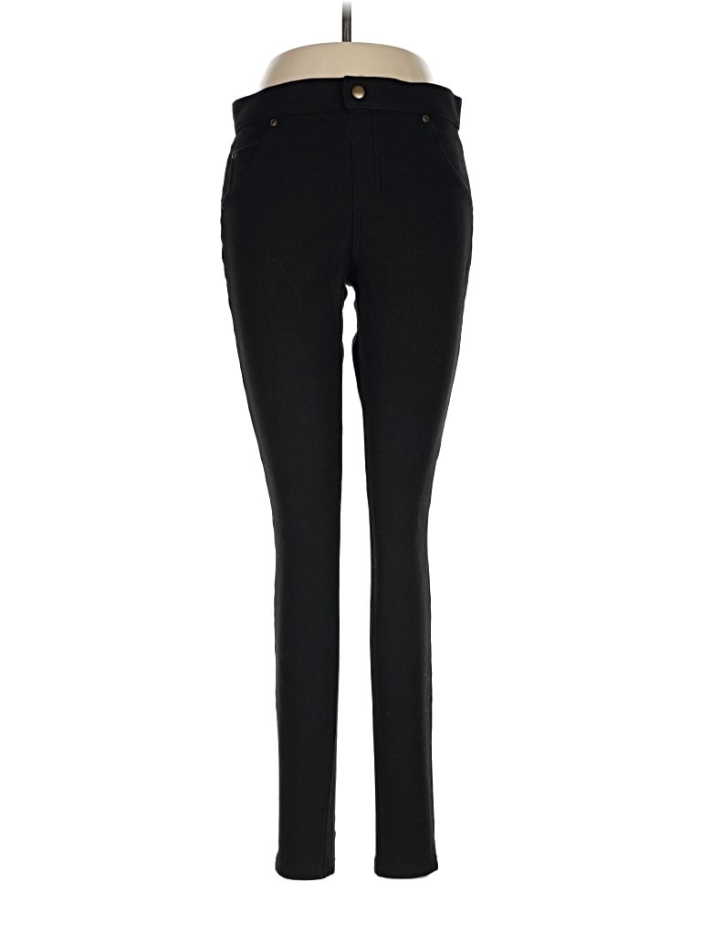 Pre-owned Hue Dress Pants In Black