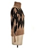 Catherine Malandrino Chevron-herringbone Brown Turtleneck Sweater Size S - photo 4