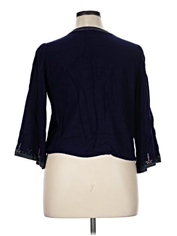 Solitaire 3/4 Sleeve Blouse (view 2)