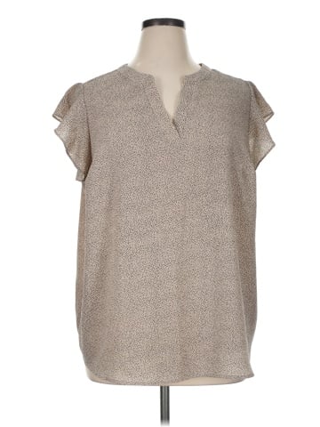 Adrianna Papell Short Sleeve Blouse (view 1)