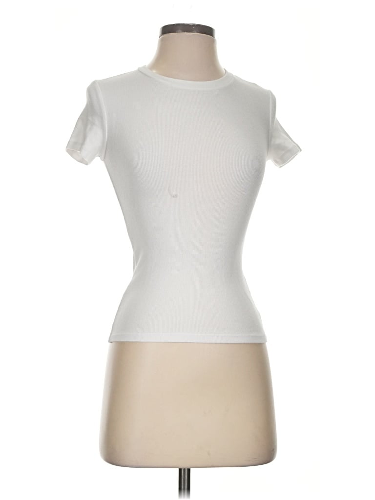 Pre-owned Tna Short Sleeve T-shirt In Ivory