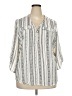Tempted Hearts 100% Polyester Ivory 3/4 Sleeve Blouse Size 2X - photo 1