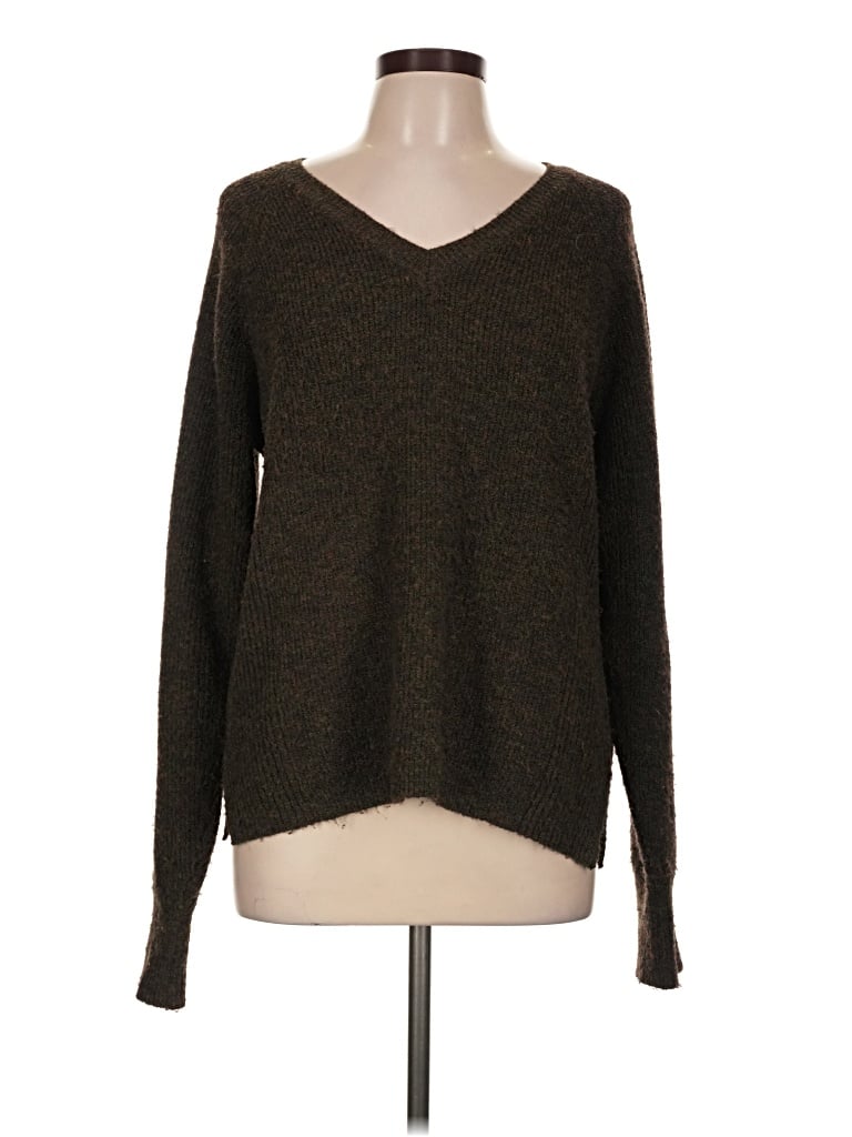 Pre-owned Thread & Supply Pullover Sweater In Brown