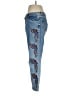 Maje 100% Cotton Hearts Blue Jeans Size M (estimated) - photo 5