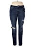 Maurices Hearts Blue Jeans Size 14 W Long - photo 1