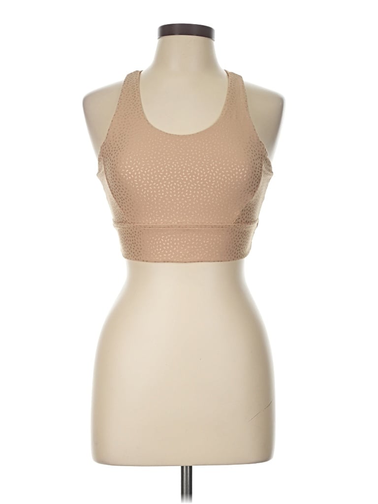 Pre-owned Buffbunny Collection Tank Top Tan Halter Neckline Tops