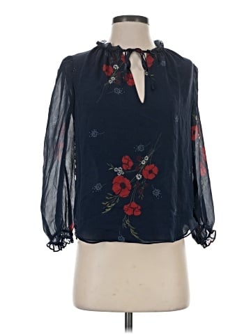 Joie 3/4 Sleeve Silk Top (view 1)