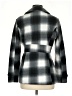 Body Central 100% Polyester Plaid Gray Coat Size M - photo 2