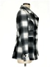 Body Central 100% Polyester Plaid Gray Coat Size M - photo 4