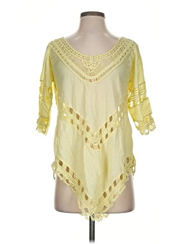 Lapis 3/4 Sleeve Blouse (view 1)