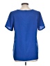 Lands' End 100% Polyester Blue Short Sleeve Blouse Size 12 - photo 2