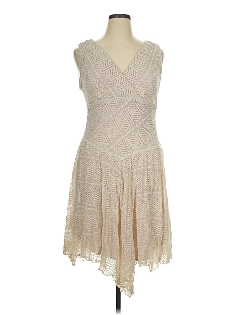 Pre-owned Catherine Malandrino Cocktail Dress In Tan
