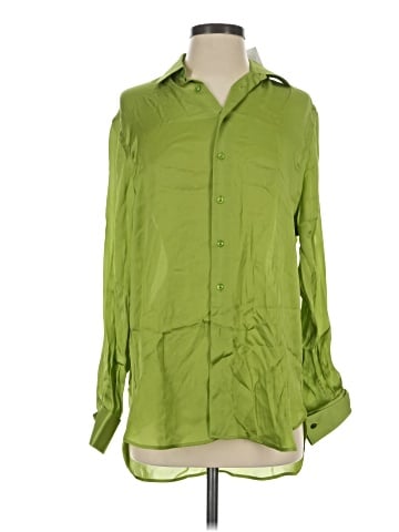 Ralph Lauren Collection Long Sleeve Silk Top (view 1)