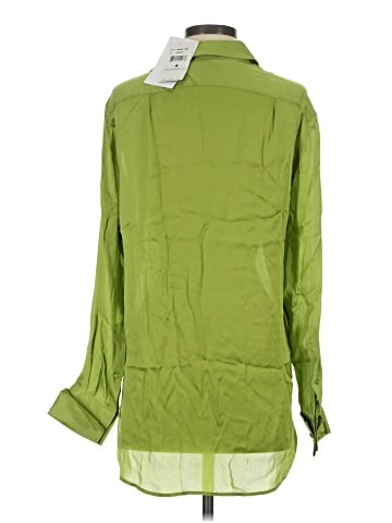 Ralph Lauren Collection Long Sleeve Silk Top (view 2)