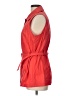 Chico's 100% Cotton Solid Orange Red Vest Size Lg (2) - photo 5