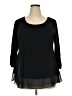 Style&Co Black 3/4 Sleeve Blouse Size 2X - photo 1