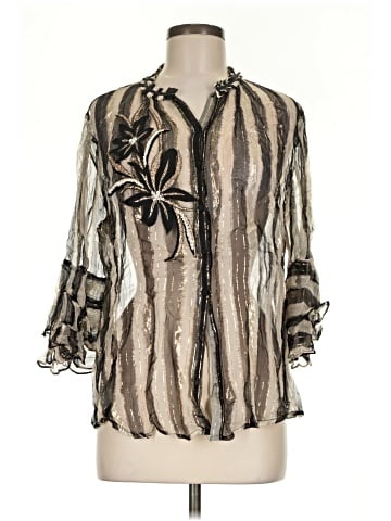 Vineet Bahl 3/4 Sleeve Blouse (view 1)