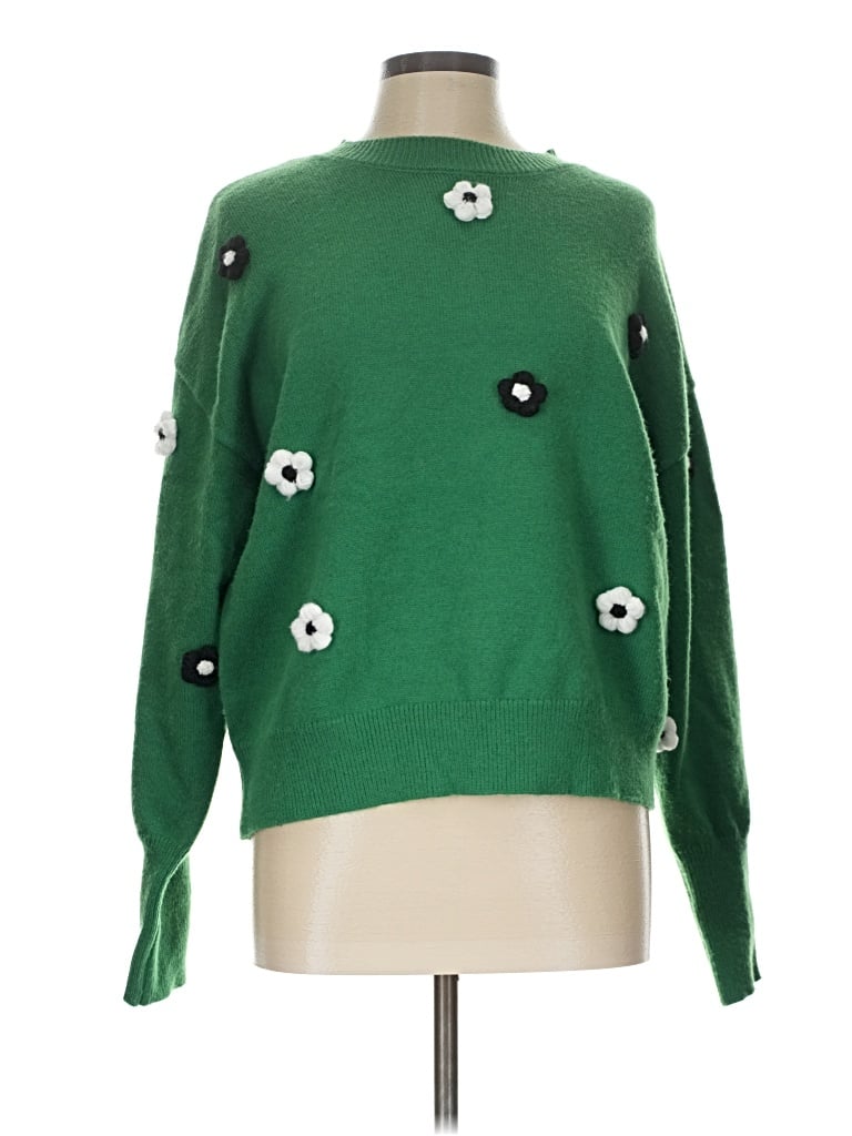 Pre-owned Nanette Lepore Pullover Sweater In Green