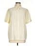 Sag Harbor 100% Polyester Polka Dots Yellow Short Sleeve Blouse Size M - photo 1