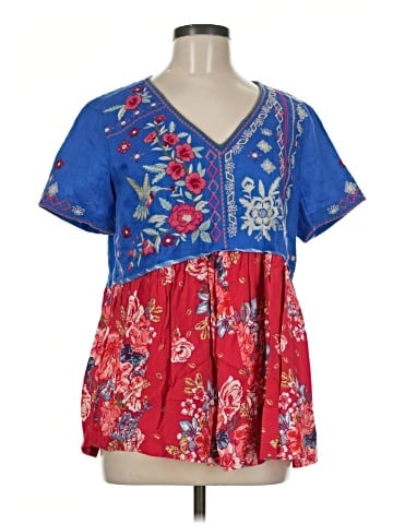 John Mark Short Sleeve Blouse (view 1)