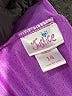 Justice 100% Polyester Color Block Purple Athletic Shorts Size 14 - photo 3