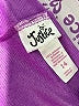 Justice 100% Polyester Metallic Purple Athletic Shorts Size 14 - photo 3