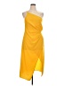ASOS 100% Polyester Yellow Cocktail Dress Size 14 - photo 1