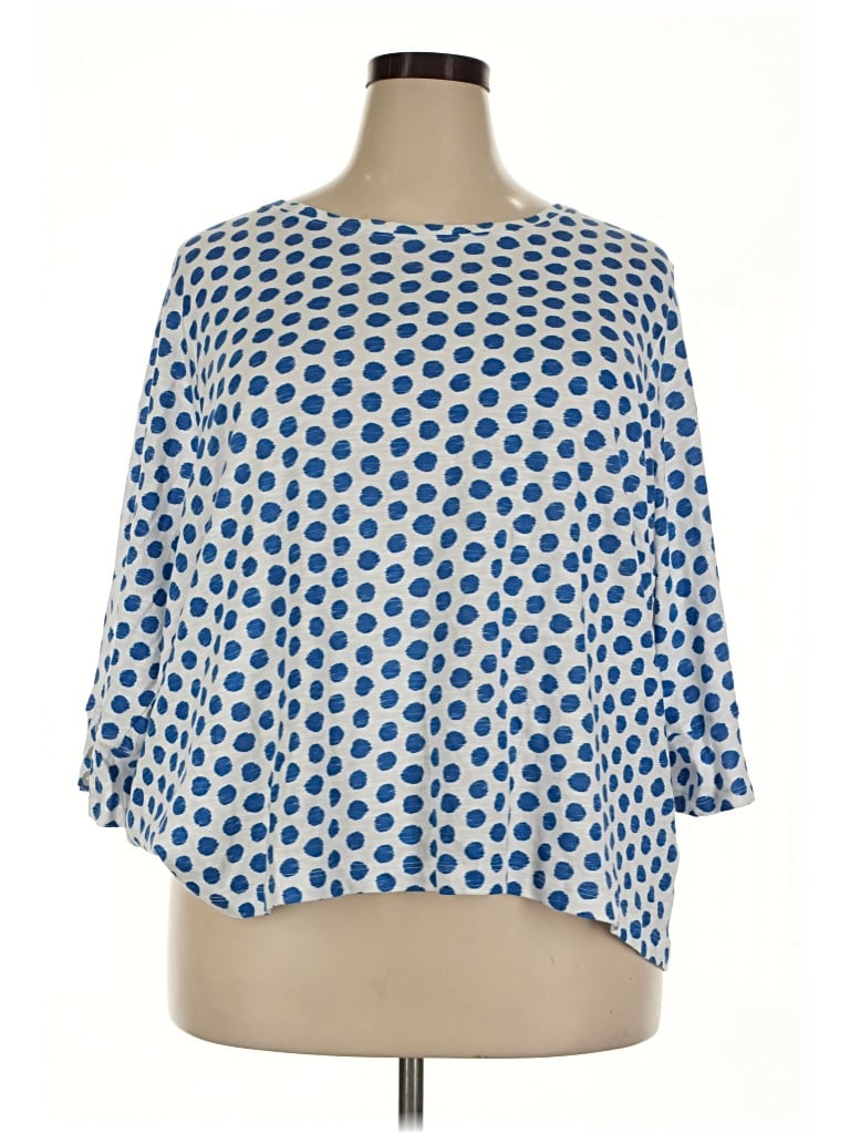 Grace 3/4 Sleeve T-shirt In Blue