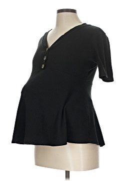 Pink Blush Short Sleeve Henley