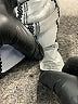 Blue Rain Stripes Silver Casual Pants Size M - photo 8