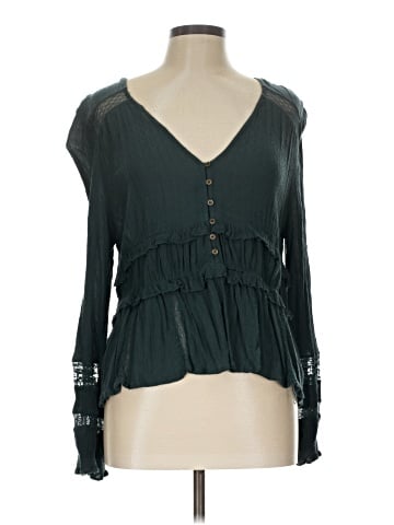 American Eagle Outfitters Long Sleeve Blouse (view 1)