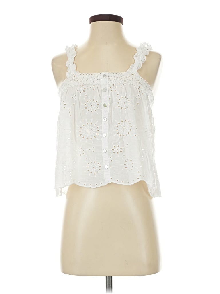 Pre-owned Bb Dakota Sleeveless Blouse In Ivory