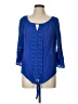 Cato Blue 3/4 Sleeve Blouse Size L - photo 1