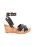 Tory Burch 100% Leather Black Wedges Size 7 1/2 - photo 1