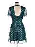 Francesca's 100% Polyester Polka Dots Teal Cocktail Dress Size M - photo 2