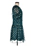 Francesca's 100% Polyester Polka Dots Teal Cocktail Dress Size M - photo 4