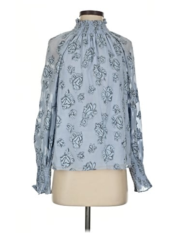 Rebecca Taylor Long Sleeve Silk Top (view 1)