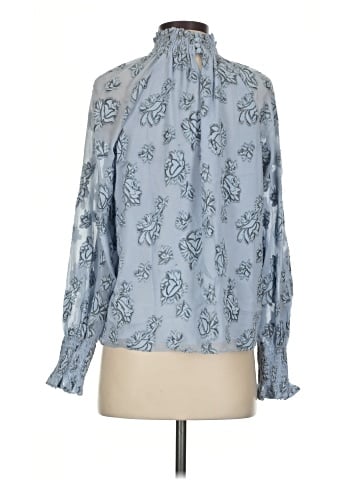 Rebecca Taylor Long Sleeve Silk Top (view 2)