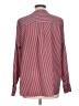 CAbi 100% Polyester Stripes Burgundy Red Long Sleeve Blouse Size L - photo 2