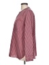 CAbi 100% Polyester Stripes Burgundy Red Long Sleeve Blouse Size L - photo 5